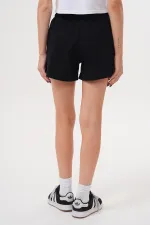 Kadın Modal Şort Beli Lastikli Cepli Şort MODAL-ŞORT