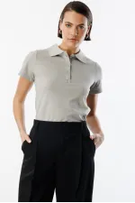 Women's Basic Polo Shirt WOMEN'S-POLO COLLAR