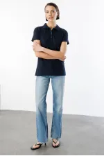 Women's Basic Polo Shirt WOMEN'S-POLO COLLAR