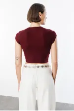 Women's Short-Sleeved Crop T-shirt CROP-T-SHIRT