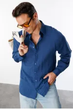 Chemise en mousseline basique oversize pour homme