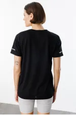 Kadın Nem Emici Hızlı Kuruma Atletik Teknik Performans Spor T-shirt DRIFIT-KISAKOL