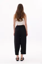 Women's Harem Pants with Pockets, Ayrobin Harem Pants, Adjustable Elastic Waistband, WOMEN'S SHALBAR