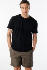 T-shirt homme 100 % coton, coupe classique, col rond, basique, BASIC-T-SHIRT1