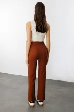 Kadın Yüksek Bel Toparlayıcı Ispanyol Paça Palazzo Pantolon PANTOLON-003