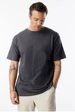 Erkek Oversize Fit %100 Organik Pamuk Bisiklet Yaka Tişört OVERSIZE-ERKEK-T-SHIRT