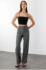 Kadın Yüksek Bel Wide Leg Kumaş Pantolon PANTOLON-004