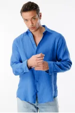 Chemise en mousseline basique oversize pour homme
