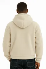 Sweat à capuche en polaire sherpa doublé en peau d'agneau pour homme Genius Store SHERPA-KAP