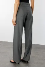 Kadın Yüksek Bel Wide Leg Kumaş Pantolon PANTOLON-004