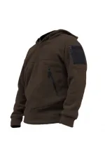 Store Men's Polar Outdoor Hooded Combat Tactical Fleece with Pockets