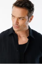 Oversize Basic Erkek Müslin Gömlek ERKEK-MÜSLİN-GÖMLEK