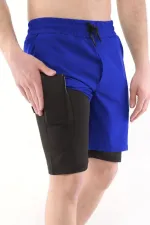 Short de course pour homme, séchage rapide, en micropolymère, idéal pour l'entraînement et le fitness sur gazon synthétique. Short d'athlète 1