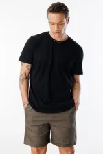 T-shirt homme 100 % coton, coupe classique, col rond, basique, BASIC-T-SHIRT1