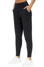 Pantalon de jogging léger à taille haute pour femme, idéal pour le yoga, la course et le sport.