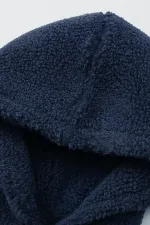 Sweat à capuche en polaire sherpa doublé en peau d'agneau pour homme Genius Store SHERPA-KAP