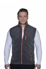 Gilet polaire homme, fermeture éclair intégrale, idéal pour les sports de plein air, 3 poches, 8 couleurs