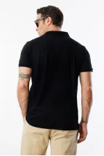  Erkek Çekmeyen Pamuklu Kumaş Regular Fit Standart Kesim Polo Yaka Tişört POLOYAKA-T-SHIRT1
