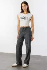 Soft Loose Knit Women's Trousers KNITTED-TROUSERS