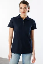 Women's Basic Polo Shirt WOMEN'S-POLO COLLAR