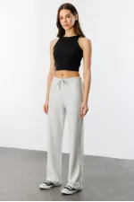 Soft Loose Knit Women's Trousers KNITTED-TROUSERS
