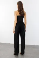 Kadın Yüksek Bel Wide Leg Kumaş Pantolon PANTOLON-004