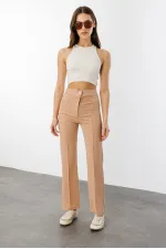 Kadın Yüksek Bel Toparlayıcı Ispanyol Paça Palazzo Pantolon PANTOLON-003