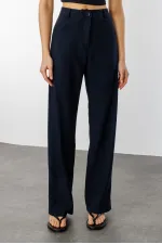 Kadın Yüksek Bel Wide Leg Kumaş Pantolon PANTOLON-004
