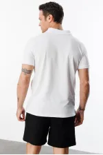  Erkek Çekmeyen Pamuklu Kumaş Regular Fit Standart Kesim Polo Yaka Tişört POLOYAKA-T-SHIRT1