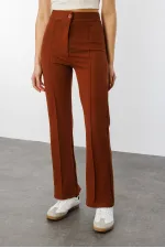 Kadın Yüksek Bel Toparlayıcı Ispanyol Paça Palazzo Pantolon PANTOLON-003