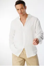 Chemise en mousseline basique oversize pour homme