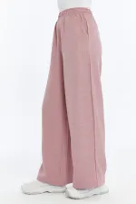 Pantalon pour femme, mélange de lin, taille élastique, tissu infroissable, LINEN-TROUSERS