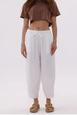 Women's Harem Pants with Pockets, Ayrobin Harem Pants, Adjustable Elastic Waistband, WOMEN'S SHALBAR