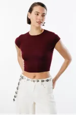 Women's Short-Sleeved Crop T-shirt CROP-T-SHIRT