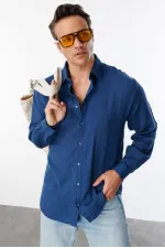 Chemise en mousseline basique oversize pour homme