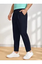 Men's Jogger Pants with Elastic Waistband and Pockets - Men's Jogger Pants