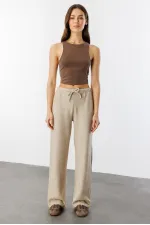 Soft Loose Knit Women's Trousers KNITTED-TROUSERS