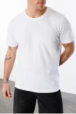 Men's T-shirt 100% Cotton Regular Fit Standard Cut Crew Neck Basic T-shirt BASIC-T-SHIRT1