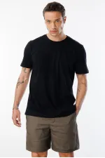 T-shirt homme 100 % coton, coupe classique, col rond, basique, BASIC-T-SHIRT1
