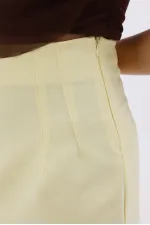 FundacshoosesXGenius Women's Darted Skirt, Non-See-Through Laminated Women's Skirt WOMEN'S SKIRT