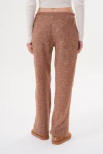 Women's Soft Knitted Trousers with Elastic Waist and Pockets