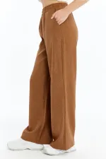 Kadın Pantolon Keten Karışımlı Belİ Lastikli Kırışmaz Kumaş Pantolon KETEN-PANTOLON