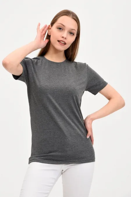 Women's Crew Neck Basic T-Shirt Navy Blue