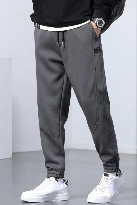 Bas de survêtement pour homme Genius Store, doublure polaire, taille élastiquée avec cordon de serrage, pantalon de survêtement de sport de type jogging, SPORT-ESF001