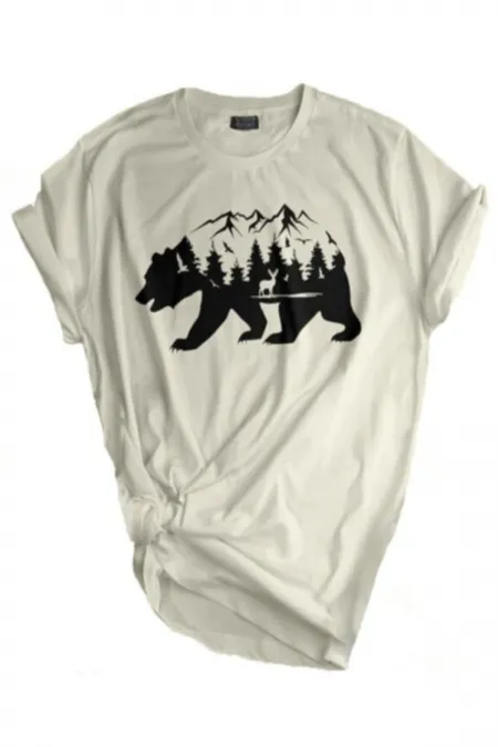 Boutique de t-shirts imprimés unisexes pour sports de plein air