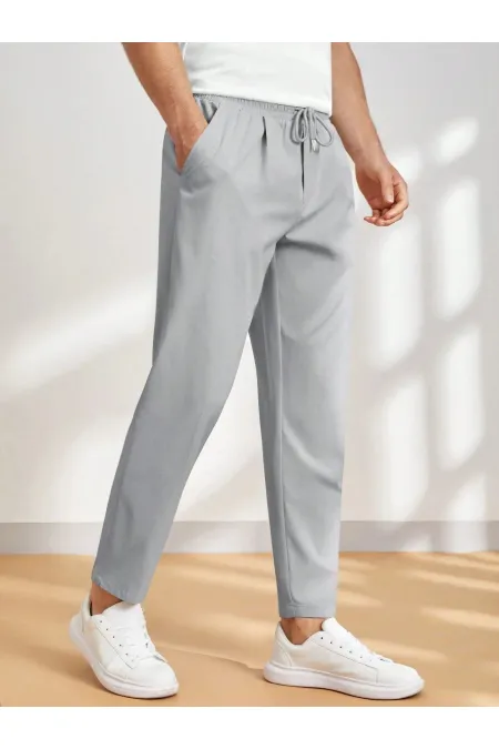 Men's Jogger Pants with Elastic Waistband and Pockets - Men's Jogger Pants