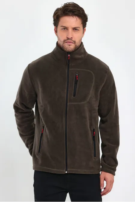 Men's Full Zip 3-Pocket Outdoor Fleece Jacket Tactical Fleece POLAR-GNS