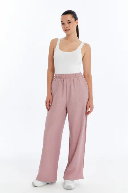 Women's Trousers, Linen Blend, Elastic Waist, Wrinkle-Resistant Fabric, LINEN-TROUSERS