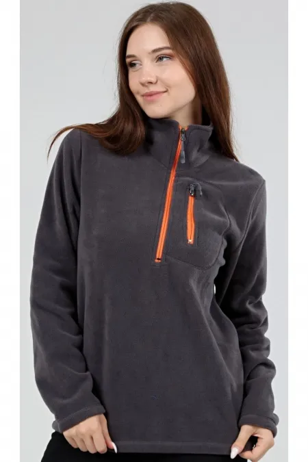 Store Women's Fleece Half-Zip Outdoor Sports Fleece with Pockets