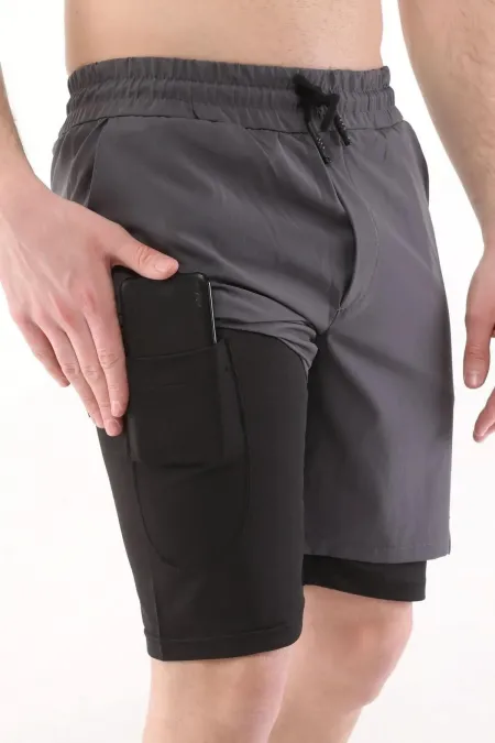 Short de course pour homme, séchage rapide, en micropolymère, idéal pour l'entraînement sur gazon synthétique. Short d'athlète 1